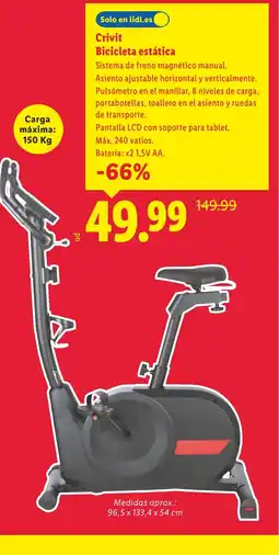 Lidl CRIVIT Bicicleta estática oferta