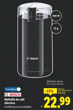 Lidl BOSCH Molinillo de café eléctrico oferta