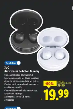 Lidl JVC Auriculares de botón Gummy oferta