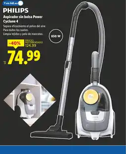 Lidl PHILIPS Aspirador sin bolsa Power Cyclone 4 oferta
