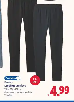 Lidl ESMARA Leggings térmicos oferta