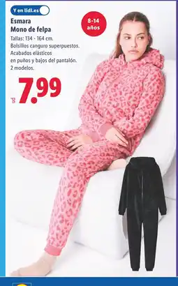 Lidl ESMARA Mono de felpa oferta