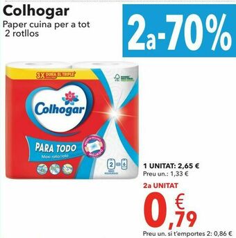 Clarel Papel de cocina colhogar oferta