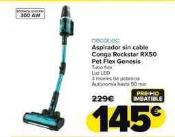 Carrefour CECOTEC Aspirador sin cable Conga Rockstar RX50 Pet Flex Genesis oferta