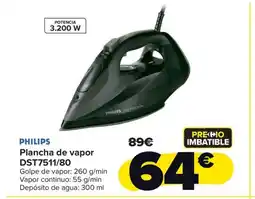 Carrefour PHILIPS Plancha de vapor DST7511/80 oferta