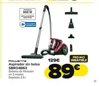 ROWENTA Aspirador sin bolsa SBRO4B63