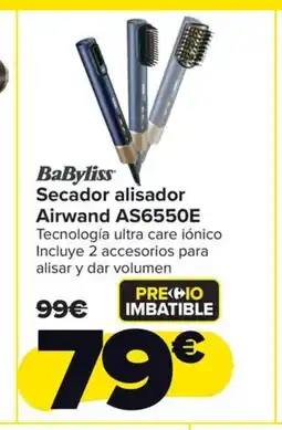 Carrefour BABYLISS Secador alisador Airwand AS6550E oferta