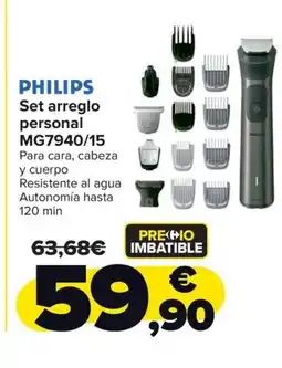 Carrefour PHILIPS Set arreglo personal MG7940/15 oferta
