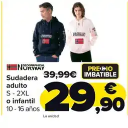 Carrefour Sudadera adulto oferta