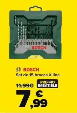 Carrefour BOSCH Set de 15 brocas X line oferta