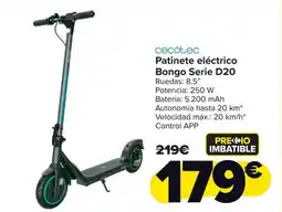 Carrefour CECOTEC Patinete eléctrico Bongo Serie D20 oferta