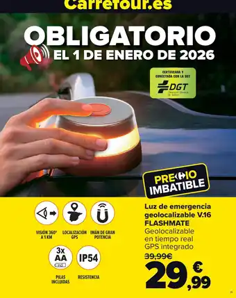 FLASHMATE Luz de emergencia geolocalizable V.16