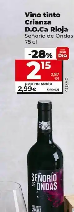 Dia Vino tinto crianza doca rioja oferta