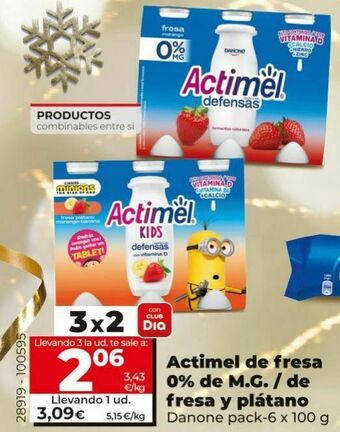 Dia Actimel danone oferta