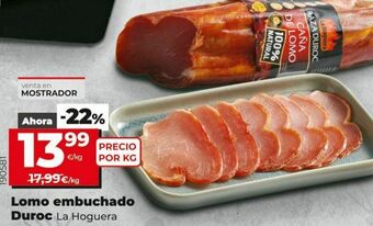 Dia Lomo embuchado duroc la hoguera oferta