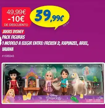 Costco Jakks Disney Pack Figuras 1 Modelo A Elegir Entre: Frozen 2, Rapunzel, Ariel , Vaiana oferta