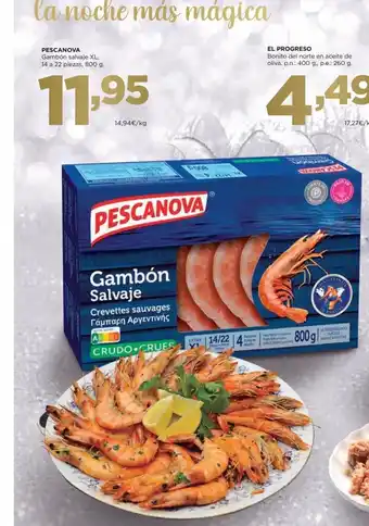Alimerka Pescanova Gambón salvaje XL 14 a 22 piezas, 800g oferta