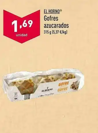 ALDI El Horno Gofres Azucarados oferta