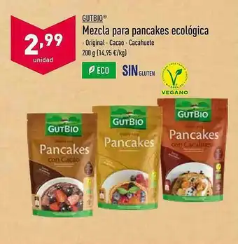 ALDI Gutbio Mezcla Para Pancakes Ecológica oferta