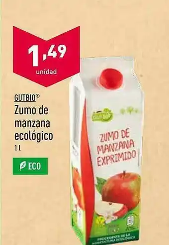 ALDI Gutbio Zumo De Manzana Ecológico oferta