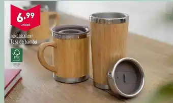 ALDI Home Creation Taza De Bambú oferta