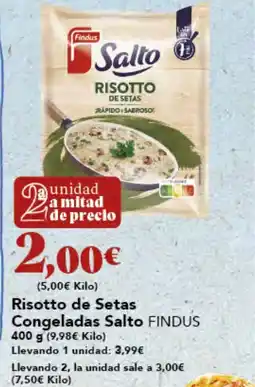 Gadis FINDUS Risotto de Setas Congeladas Salto oferta