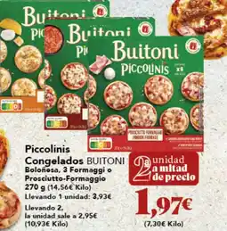 Gadis BUITONI Piccolinis Congelados oferta