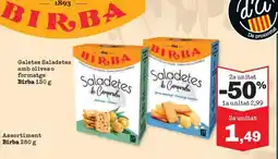 Sorli BIRBA Galetes Saladetes amb olives o formatge oferta