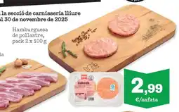 Sorli Hamburguesa de pollastre oferta