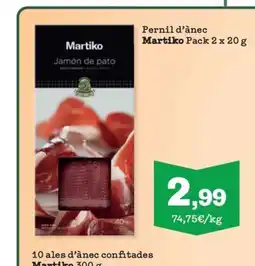 Sorli MARTIKO Pernil d'ànec oferta