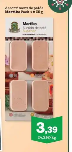 Sorli MARTIKO Assortiment de patés oferta