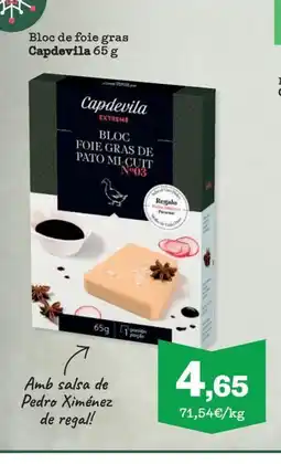 Sorli CAPDEVILA Bloc de foie gras oferta