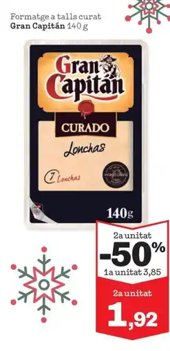 Sorli GRAN CAPITAN Formatge a talls curat oferta