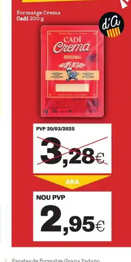 Sorli CADÍ Formatge Crema oferta