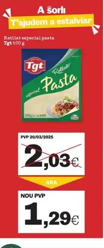 Sorli TGT Ratllat especial pasta oferta