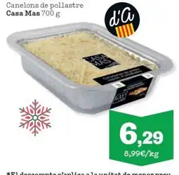 Sorli CASA MAS Canelons de pollastre oferta