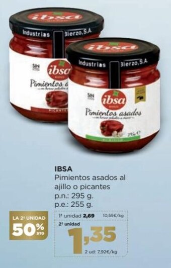 Alimerka Ibsa Pimientos asados al ajillo o picantes oferta