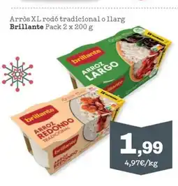 Sorli BRILLANTE Arròs XL rodó tradicional o llarg oferta