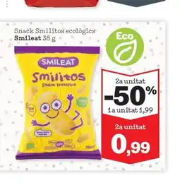 Sorli SMILEAT Snack Smilitos ecològics oferta