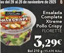 Gadis FLORETTE Ensalada Completa Xtreme Pollo Crispy oferta