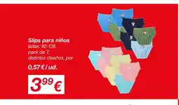 KIK Slips para niños oferta