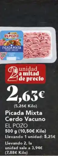 Gadis EL POZO Picada Mixta Cerdo Vacuno oferta