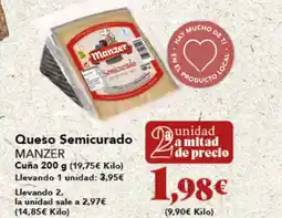 Gadis MANZER Queso Semicurado oferta