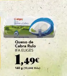 Gadis IFA ELIGES Queso de Cabra Rulo oferta