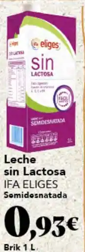 Gadis IFA ELIGES Leche sin Lactosa Semidesnatada oferta