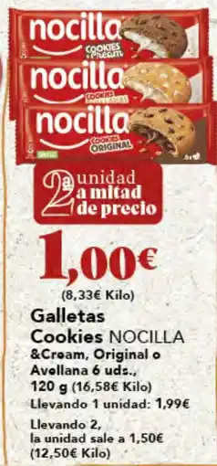 Gadis NOCILLA Cookies &Cream, Original o Avollana oferta