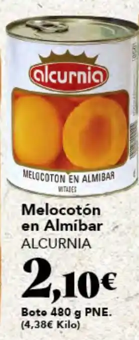 Gadis ALCURNIA Melocotón en Almíbar oferta