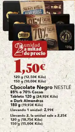 Gadis NESTLÉ Chocolate Negro oferta