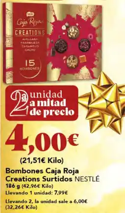 Gadis NESTLÉ Bombones Caja Roja Creations Surtidos oferta