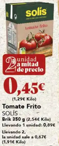 Gadis SOLÍS Tomate Frito oferta